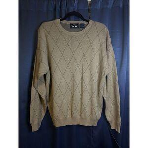 VINTAGE Woods and Gray 90s Men's Sweater LARGE 55% Acrylic 45% Cotton